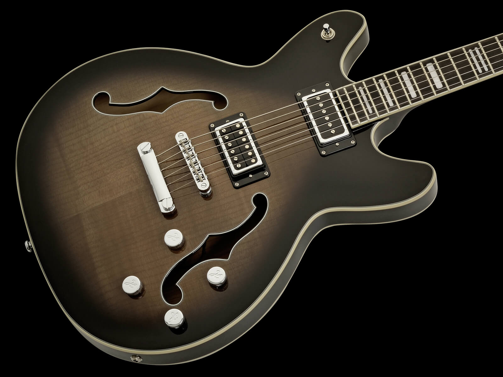 Hollow body baritone sales guitar