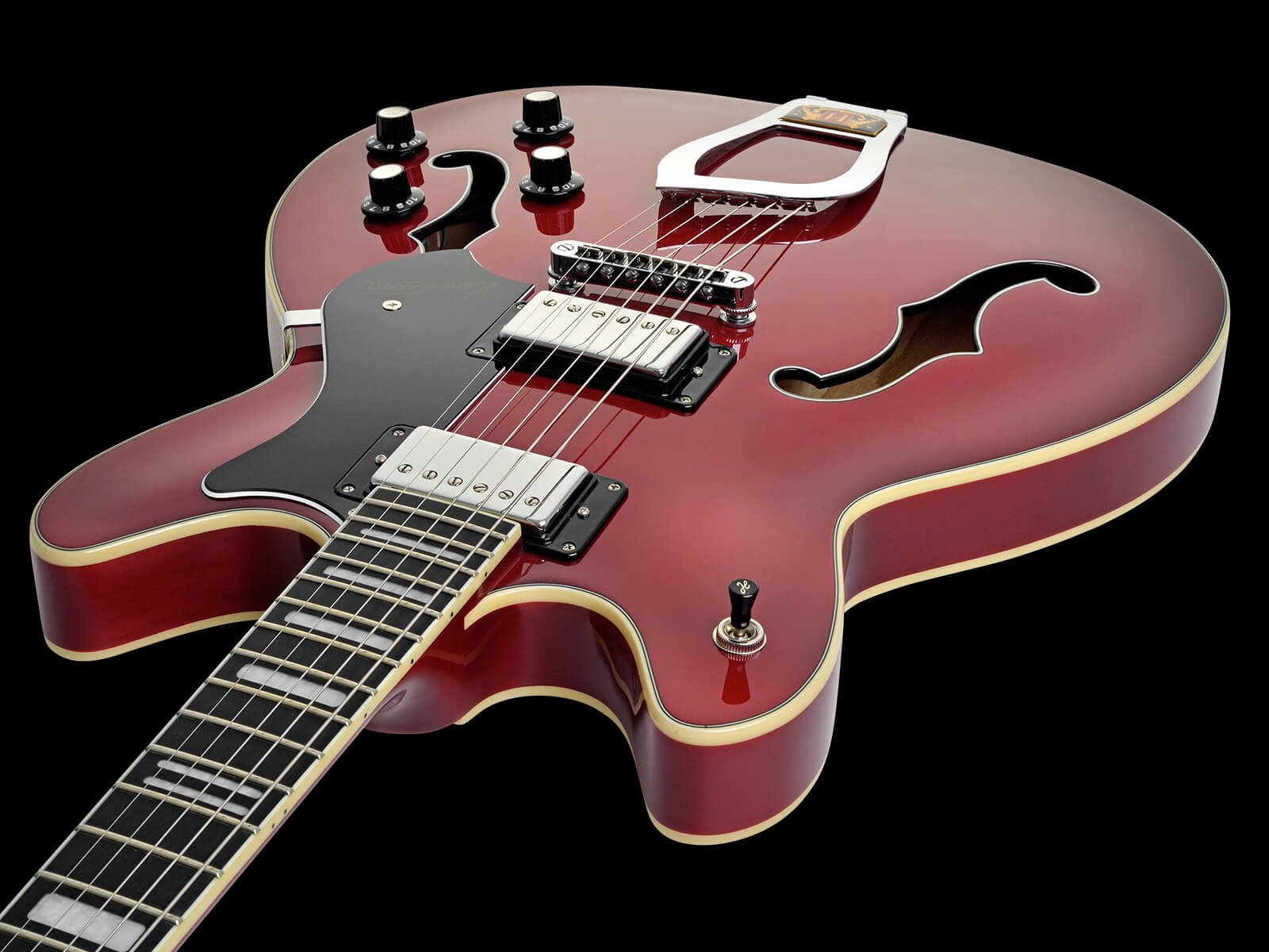Hagstrom viking cherry red top